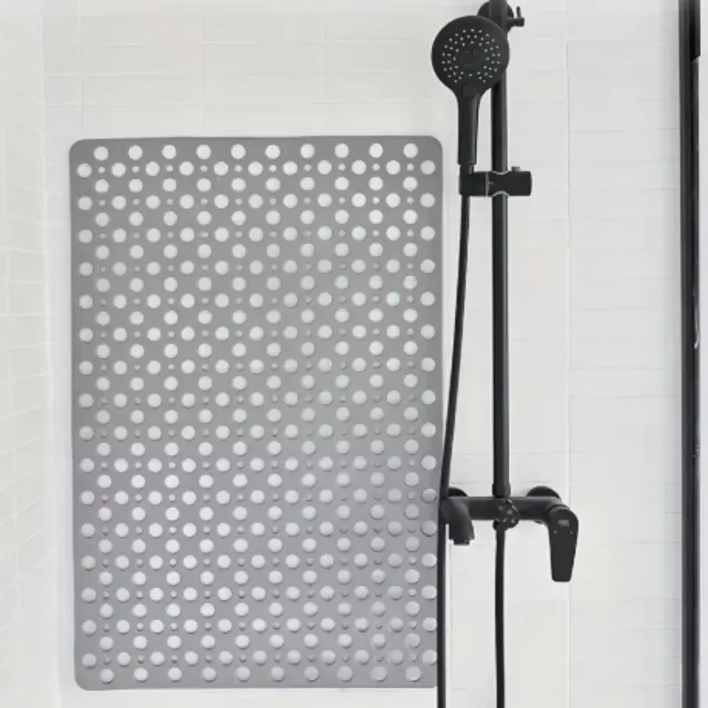 Enhanced Non-Slip Bathroom Mat with Suction Cup and Quick Drainage Design