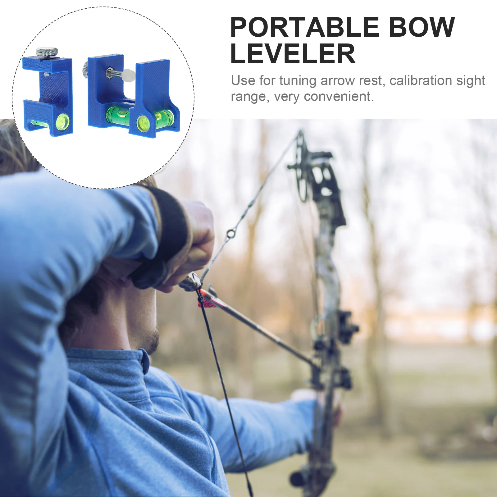 Portable Level Tool Bow Level Positioner Archery Positioner Bow Bubble Level Replacement Level Bow Accessory