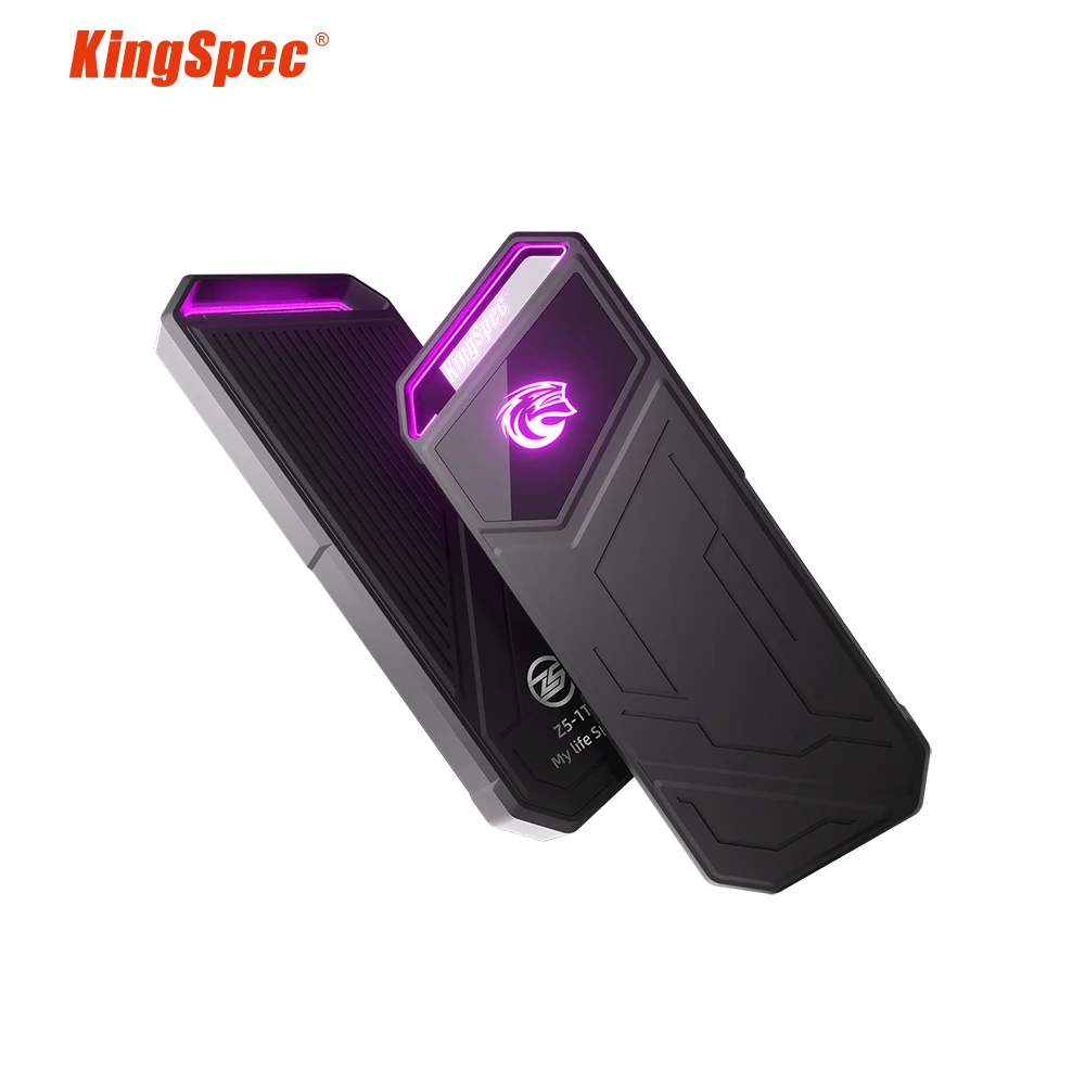 Kingspec-nvme Ssd Externo 512gb 500gb Também Também Disco Rígido Usb tipo c Rgb 20gb Rgb para Laptop e pc