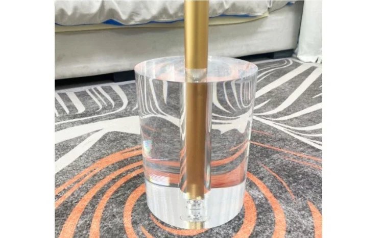 Description Picture 3 of itemAcrylic Coffee Table Portable Folding Square Dining Table Nordic Luxury Aesthetic Multifunction Room Living Bedroom Furniture