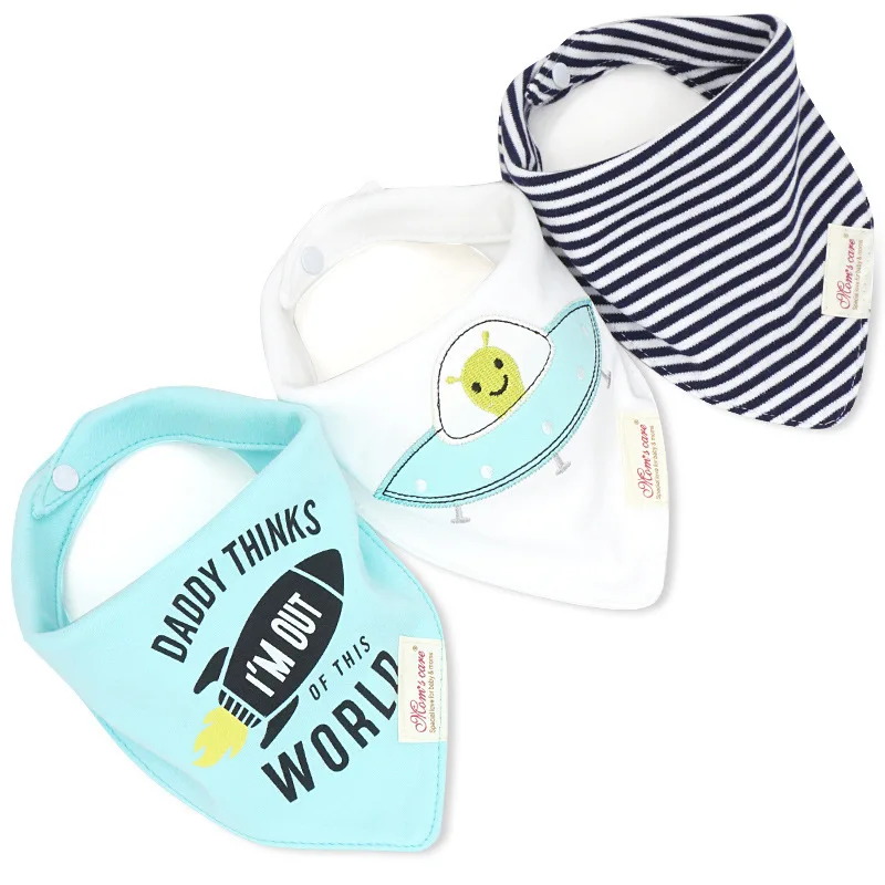 3pcs/lot,4pcs/lot Baby Bibs Bandana 100% Cotton Cartoon Saliva Towel For Boys And Girls Newborn Infant Babadores Para Bebe KF531 6