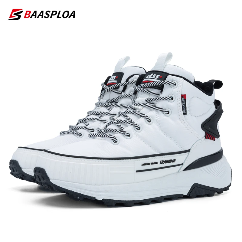 Baasploa-أفخم أحذية الثلوج الدافئة للنساء ، مقاوم...