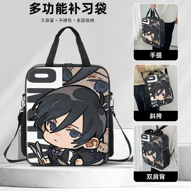 Attack On Titan Anime-Inspired Mikasa & Levi Canvas Crossbody Handbag with Large Capacity