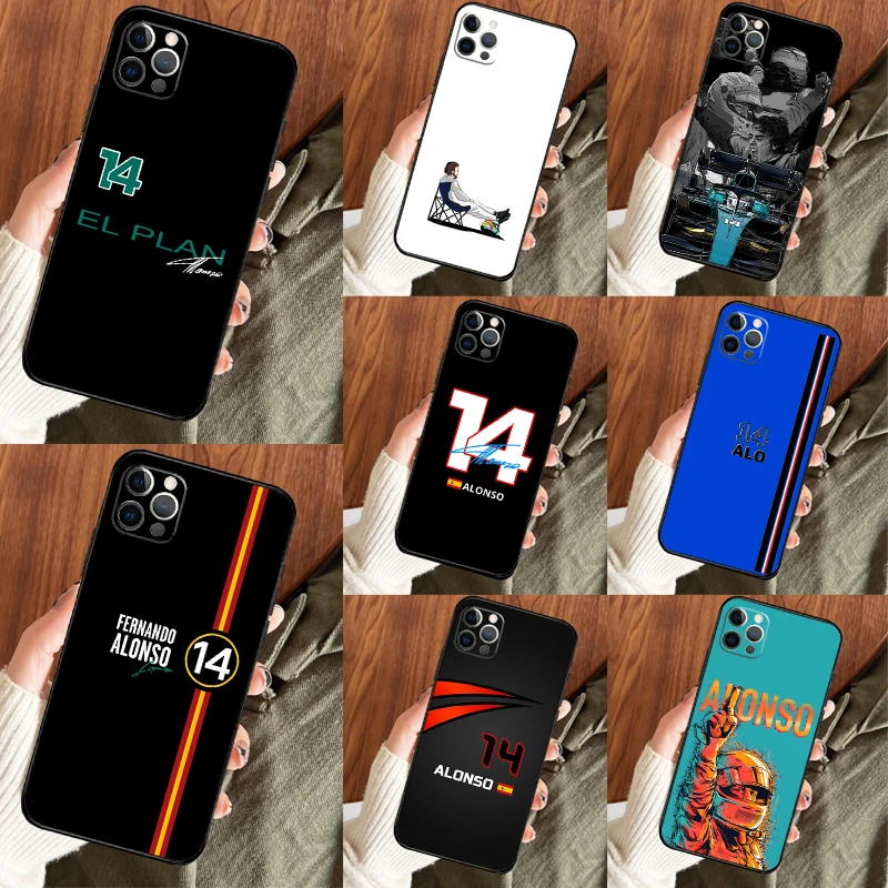 Custodia Formula 1 Fernando Alonso Per Iphone 14 13 12 11 15 Pro Max Mini 7 8 Plus X Xr Xs Max Se 2020 2022 Cover Coque