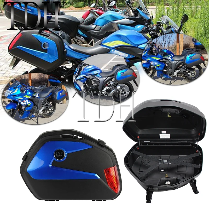 

Боковые коробки для багажника туристические 2 шт., 20 л боковой Чехол, сиденье для груза для BMW R1200GS Honda Yamaha V-star FJ9 XT MT FZ