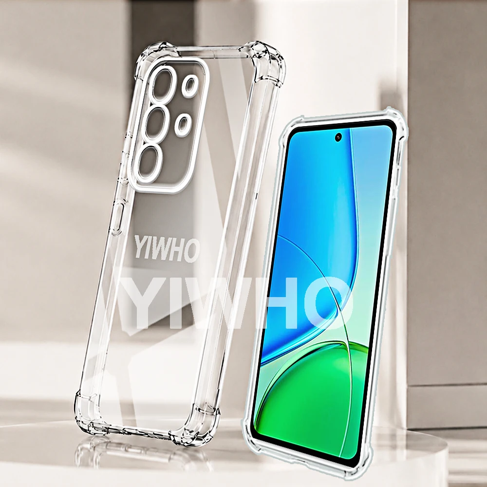 Transparent Shockproof TPU Clear Phone Case - Soft Protective Back Cover