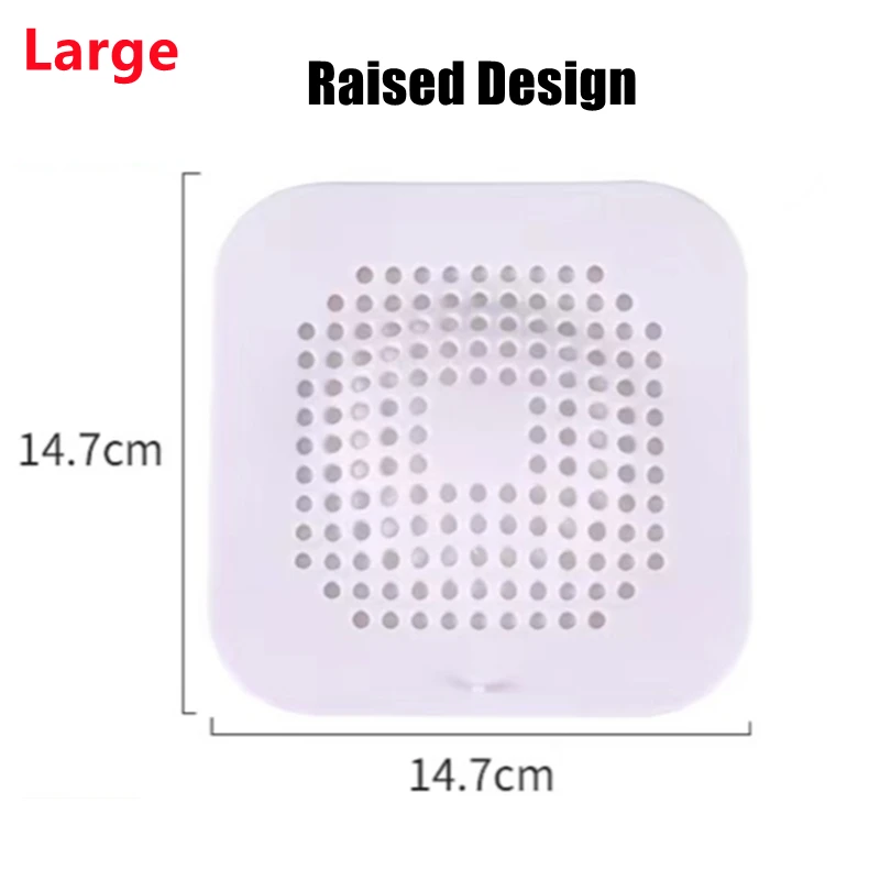 Description Picture 4 of itemHair Filter Sink Anti-blocking Strainer Bathtub Shower Floor Drain Stopper Silicone Kitchen Sewer Plug Bathroom Accessories