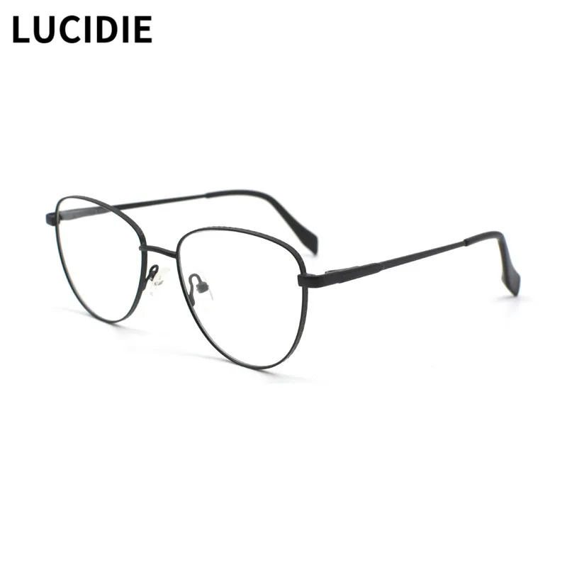 

LUCIDIE Cat Eye Glasses Thin Frame Women Vintage Prescription Eyeglasses Optical Computer Lady Myopia Premium Eyewear YC-33014