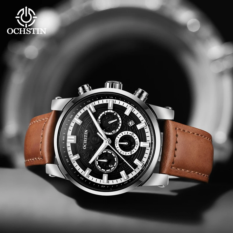 OCHSTI Multi functional Quartz Movement Waterproof Leisure Simple Watch New 2024 Pilot Series Watch Men's Quartz Watch