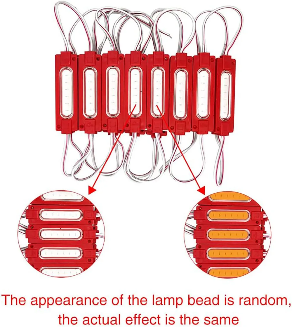 10pcs/lot injection with lens COB LED module waterproof LED back light backlight for sign channel letter DC12V 2W IP68