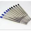 10pcs Universal Standard Style Black and Blue Ink 0.7MM Medium Nib Ball Point Pen Refills 1