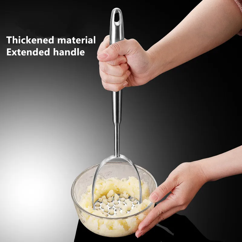 Chef Craft Stainless Steel Small Hole Hand Potato Masher - On Sale