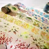 PET Tape Washi Masking Tapes Flowers Scenery Rose Journal Planner Japanese Decor Adhesive DIY Craft Stickers Diary Scrapbooking 4