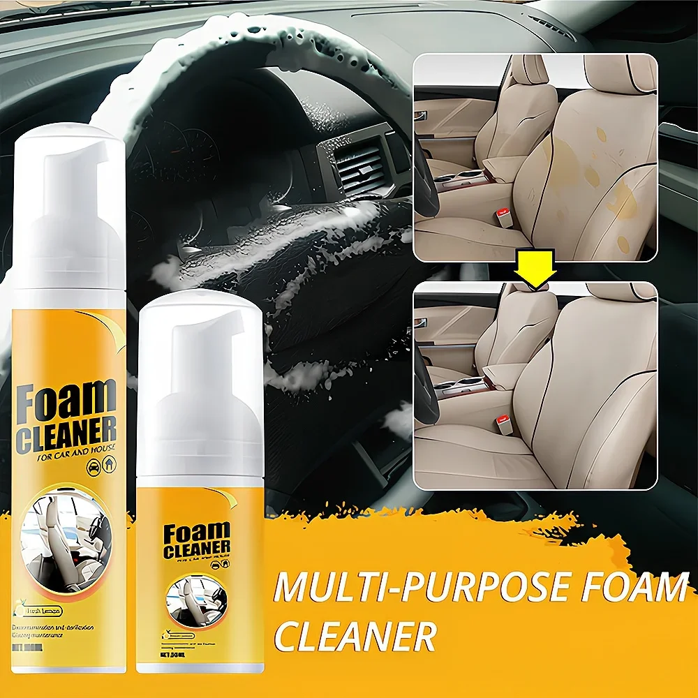 30ML/100ML Multi-Purpose Foam Cleaner Leather Clean Wash Automoive Car Interior Home Maintenance Surfaces Cleaning Stain Removal car wash shampoo