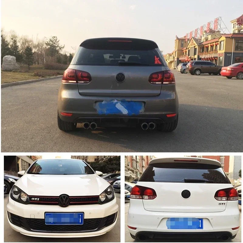 폭스바겐 VW 자동차 프론트 그릴 배지용 스타일링 몰딩 카 스티커, VW 폭스바겐 골프 6 7 MK 폴로 GTI 파사트 리어 트렁크용