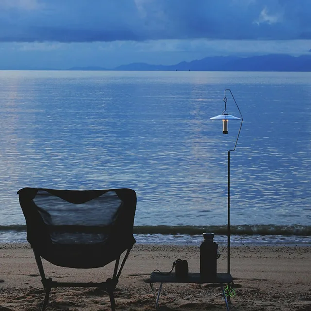 Titanium Ultralight Camping Lamp Post – Foldable Hanging Light Stand 5