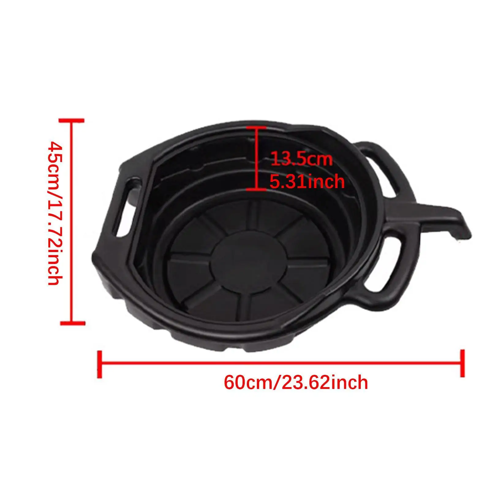 Oil Drain Can Sturdy Easy to Use Oil Trip Tray for Workshop Boat Garage Tool
