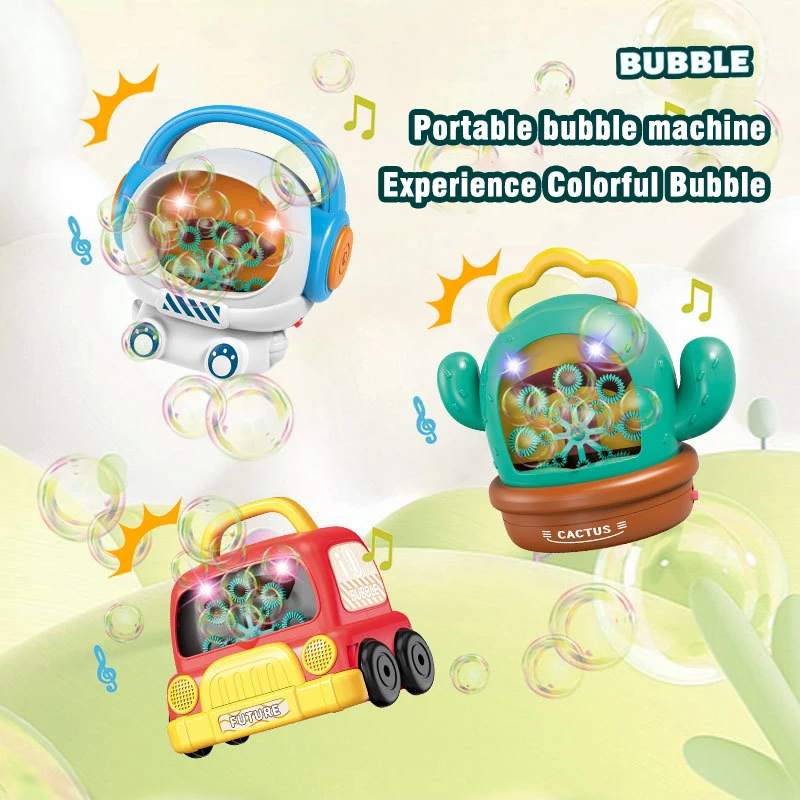 

Automatic Bubble Gun Electric Bubbles Machine Spaceman Truck Soap Maker Bloweroutdoor Game Party Toys for Children Boys Girls