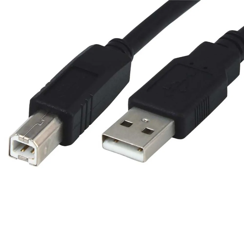 컴퓨터 프린터 코드용 1.5/3/5/10M USB 고속 2.0 A-B 수 케이블 3피트 플러그 앤 플레이