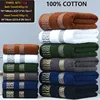 2pcs Green Christmas Cotton Bath Towels Set Hotel Bathroom Towels For Adult Quick-Dry Thicken Face Bath Towels 34x74cm 70x140cm 5