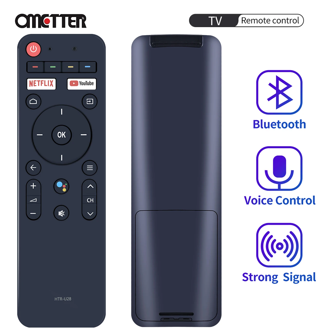 

New HTR-U28 Voice TV Remote Control For Haier HTR-U28 H50S6UG H55S6UG H65S6UG 4K UHD Smart Android