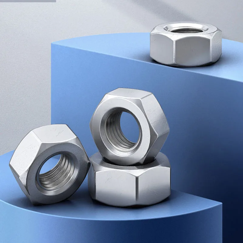 

10Pcs/Lot Grade 4.8 Lock The Reverse Hexagon Nut M5 M6 M8 M10 304 Stainless Steel White Zinc Hexagon Nuts With Reverse Teeth