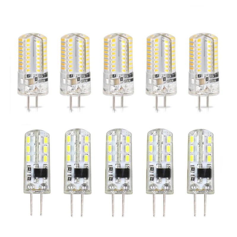 

10Pcs Dimmable Mini G4 LED COB Lamp 6W Bulb AC DC 12V 220V Candle Lights Replace 30W 40W Halogen for Chandelier Spotlight
