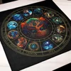 Tarot Altar Cloth with Zodiac Signs and Tree of Life Celestial Tarot Deck for Tarot and Oracle Card Readings 5