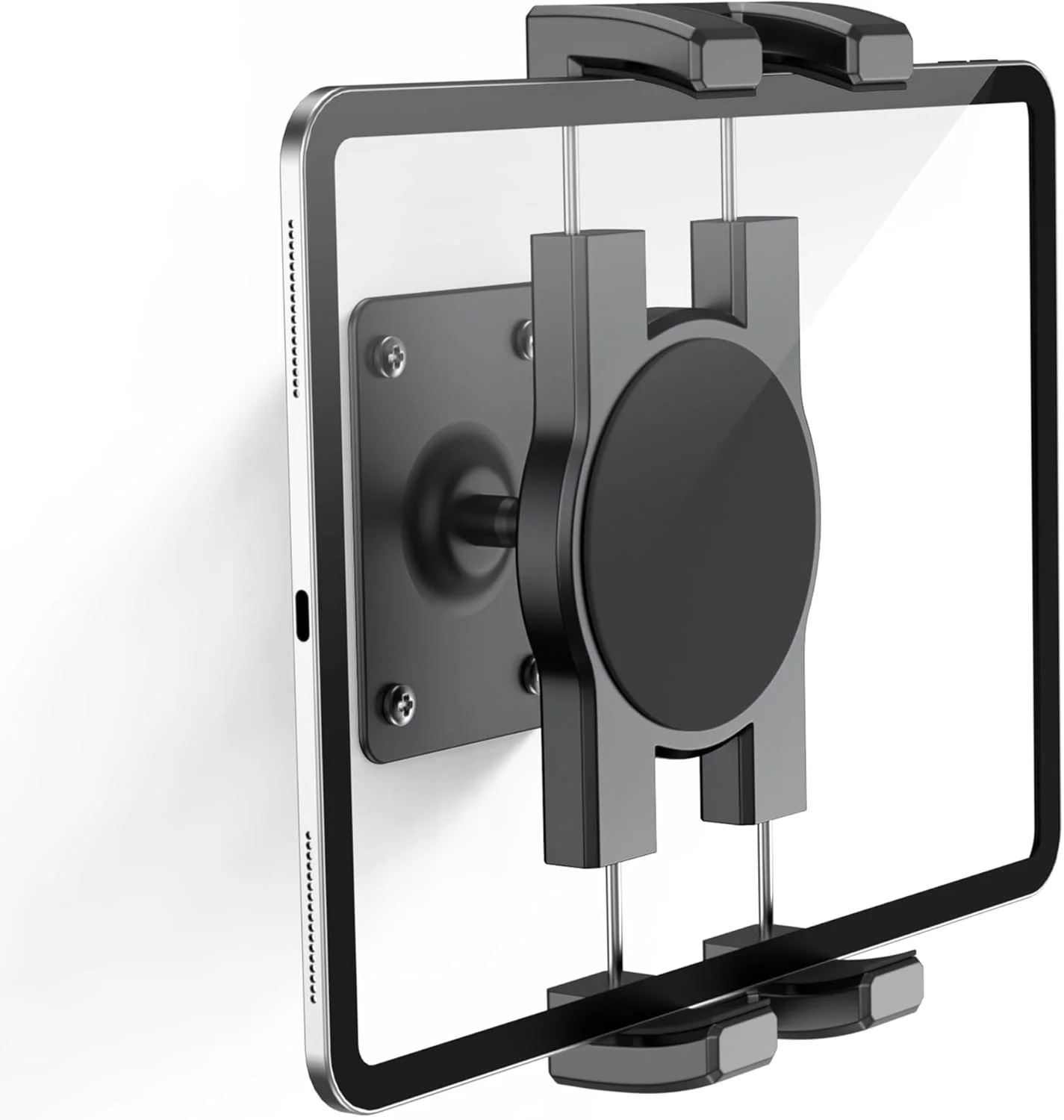 Dosvsi Supporto Tablet Parete, Girevole a 360° Supporto Muro per iPad, Metallo Staffa da Parete per iPad Pro 11 12.9 13, iPad Air Mini, iPad 10.9, Galaxy Tab, iPhone, 4 -13 Tablet