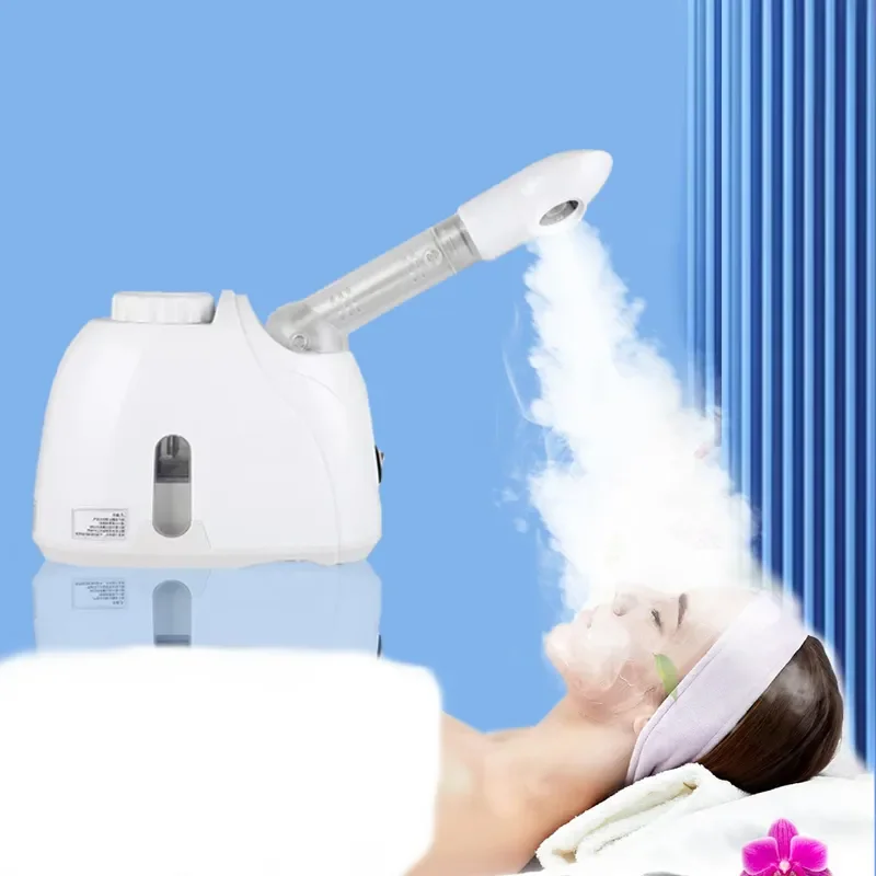 

Herbs Facial Steamer Warm Mist Humidifier Face Deep Clean Nano Moisturizer Sprayer Salon Home Spa Skin Care Whitening Vaporizer