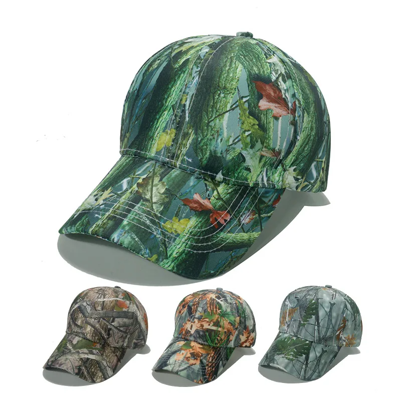 

New Summer Fashion Outdoor Sunscreen Jungle Camouflage Printed Baseball Cap Men Women Travel Sports Hiking Fishing Adult Sun Hat