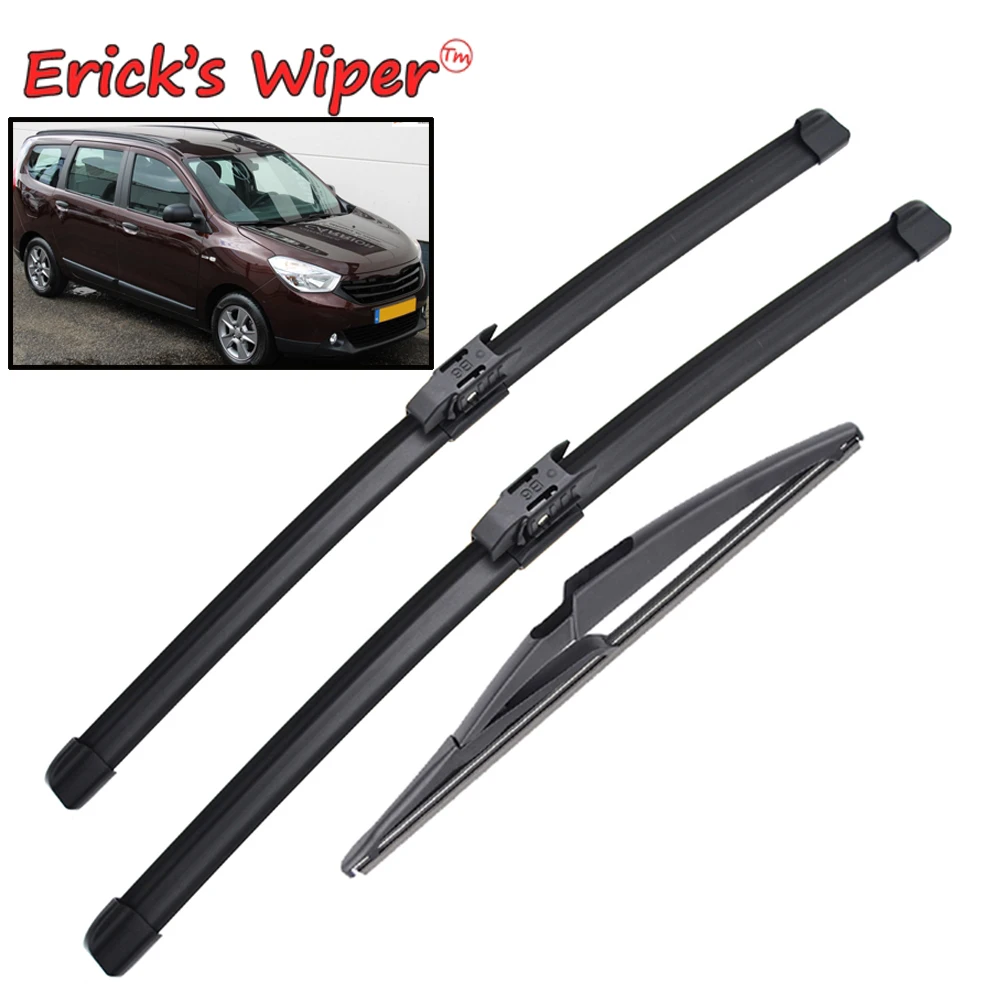 EricksWiperFrontRearWiperBladesSetForDaciaRenaultLodgy2017