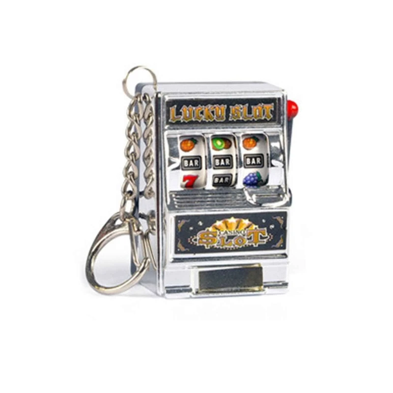 Creative Arcade Mini Gambling Slot Machine Key Chains Pocket Fruit Lucky  Jackpot Gadget Antistress Toy Funny Games Keychain Ring - AliExpress