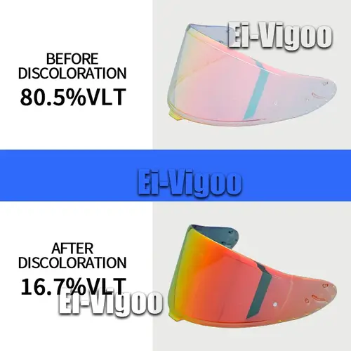 Photochromic Visor for SHOEI RF1400 RF-1400 NXR2 CWR-F2 Z8 CWR-F2R X15 X-15 X-Fifteen X-SPR Pro Autochromic Lenses Helmet Shield - Image 3