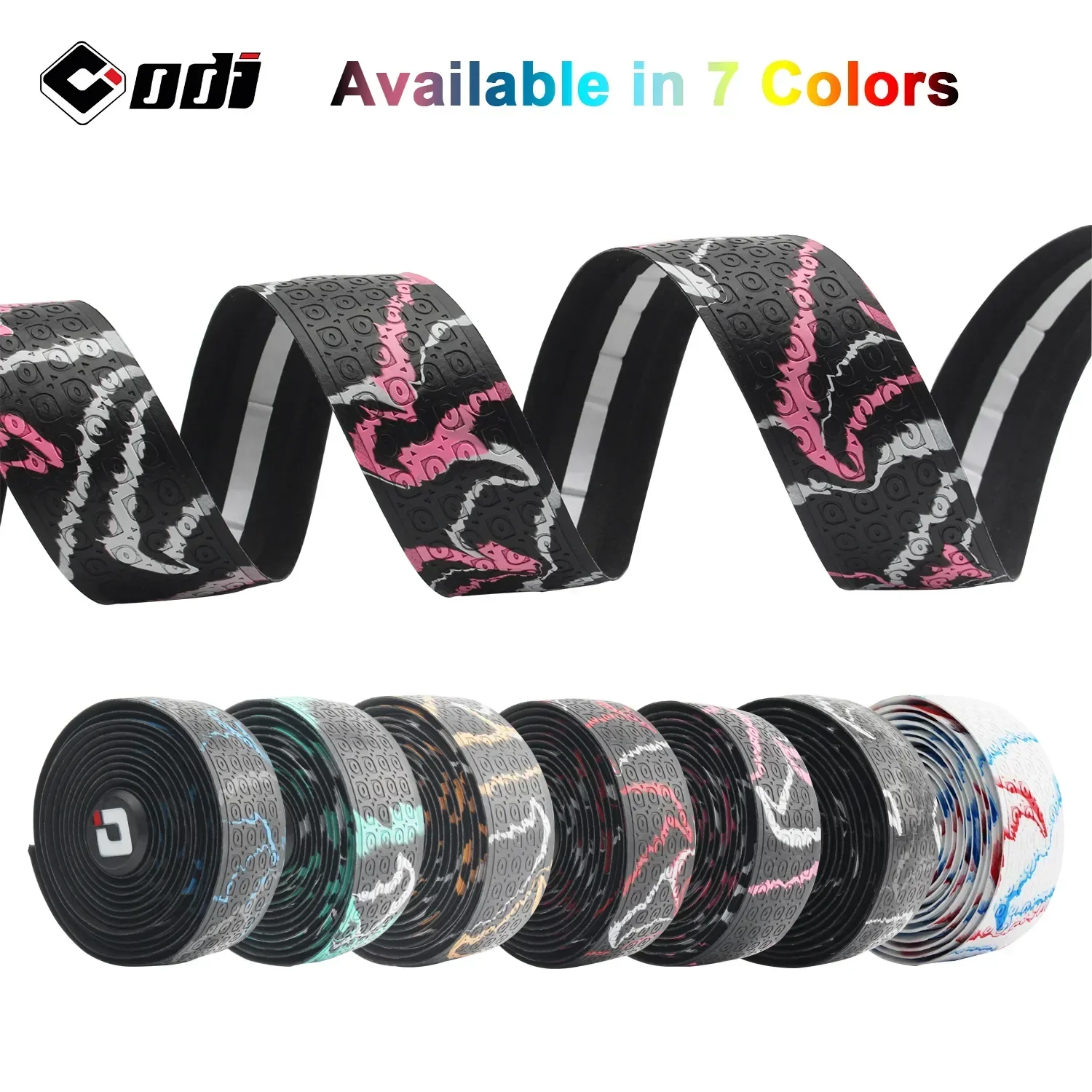 PU EVA Non-slip Colorful Handlebar Cover ODI Soft Bike Shock Handle Bar Tape for Road Bike Slide accessories 1 Pair Bike Handlebar Tape