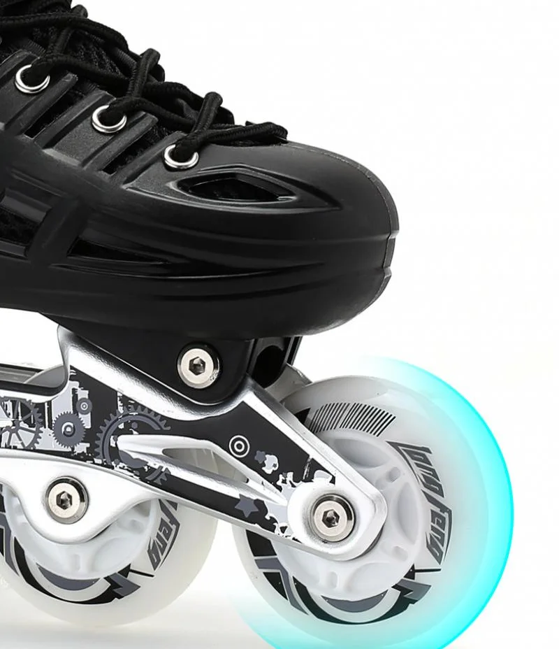Adjustable Roller Skates Shoes 4-Wheel Flashing Wheels Professional Inline Skate Shoes For Adult Men Wonmen Racing Speed Skating adult roller skates
