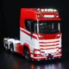 6x6 RTR 770S RC Tractor Truck 1/14 Metal Chassis 3-speed Car Remote Control Vehicle with Light Sound Smoking Customized RC Toys 1