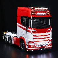 6x6 RTR 770S RC Tractor Truck 1/14 Metal Chassis 3-speed Car Remote Control Vehicle with Light Sound Smoking Customized RC Toys 1