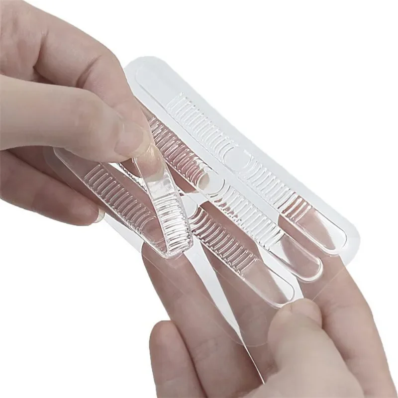 Silicone Heel Stickers 4pcs Heels Grips for Women Men Anti Slip Heel Cushions Non-Slip Inserts Pads Foot Care Protector