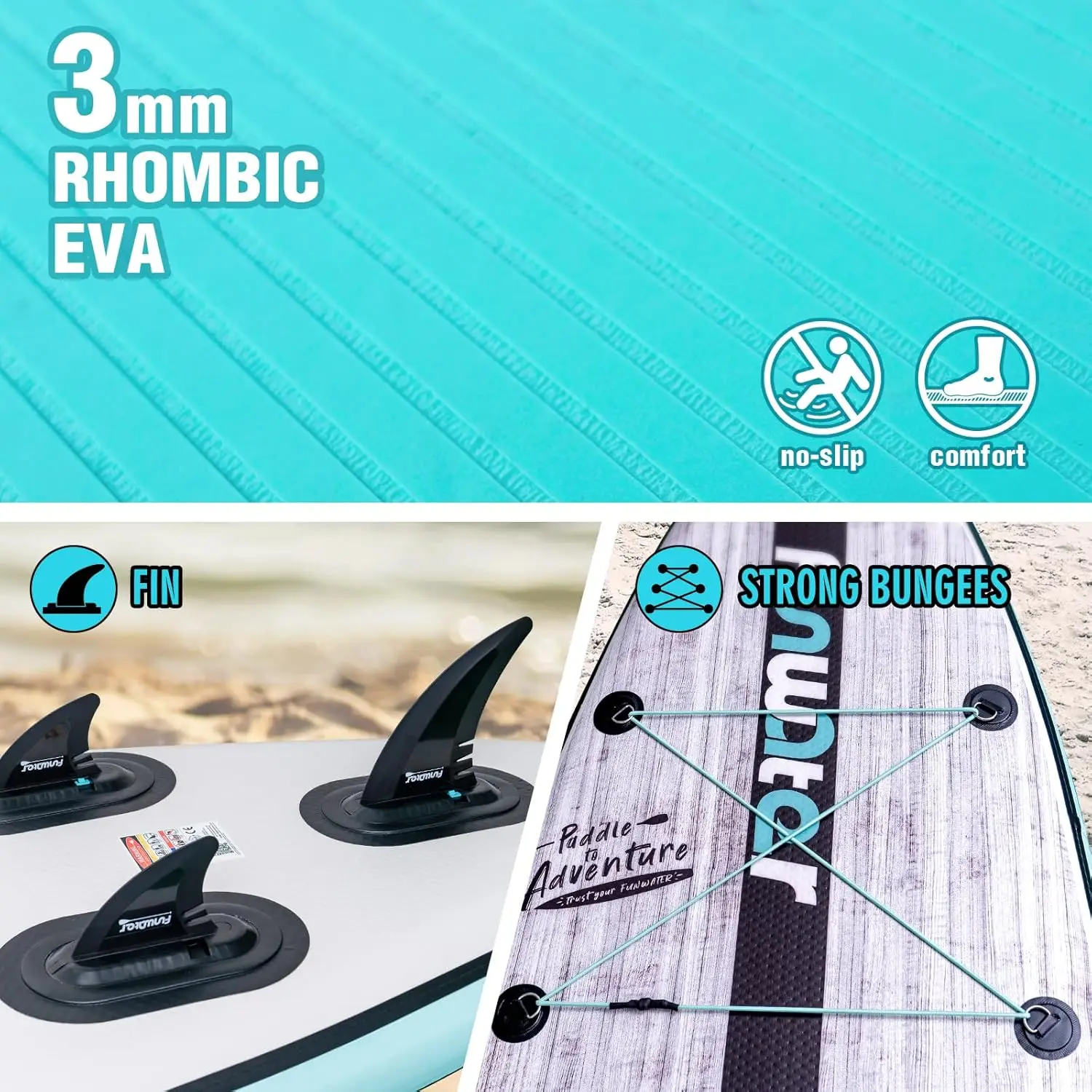 Inflatable Paddle Boards Ultra-Light Stand Up with Different Configurations SUP Accessories for Adult & You