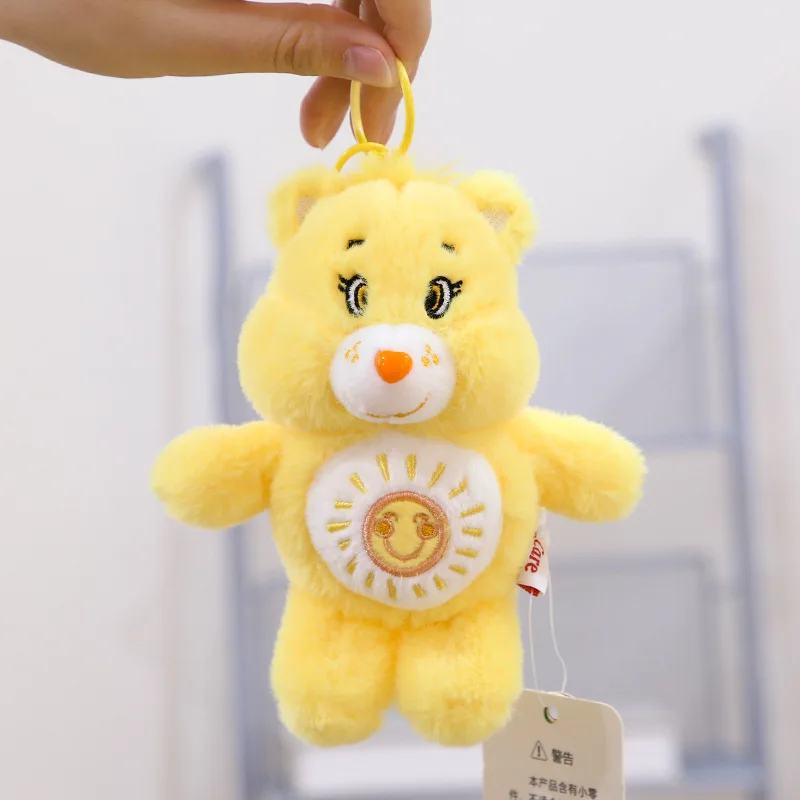 Sanrio Plush Carebears Raindown Bear Plush Anime Toy Keychain Bag Hanging Doll Accessories Children Gifts