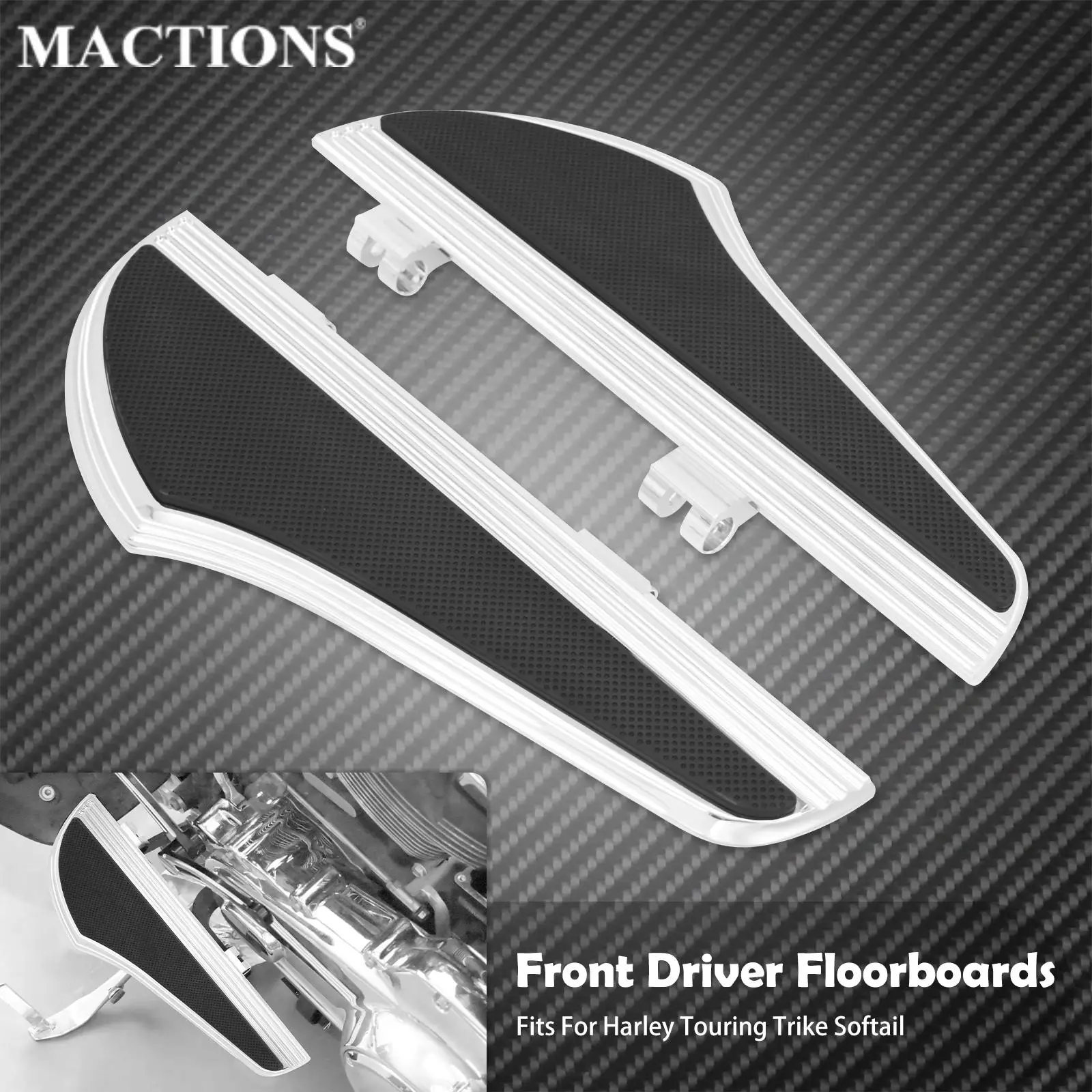 오토바이 드라이버 플로어 보드 라이더 프론트 풋 보드 크롬 Harley Dyna FLD 2012-2016 FL Softail 1986-2017 Touring 1986-2023