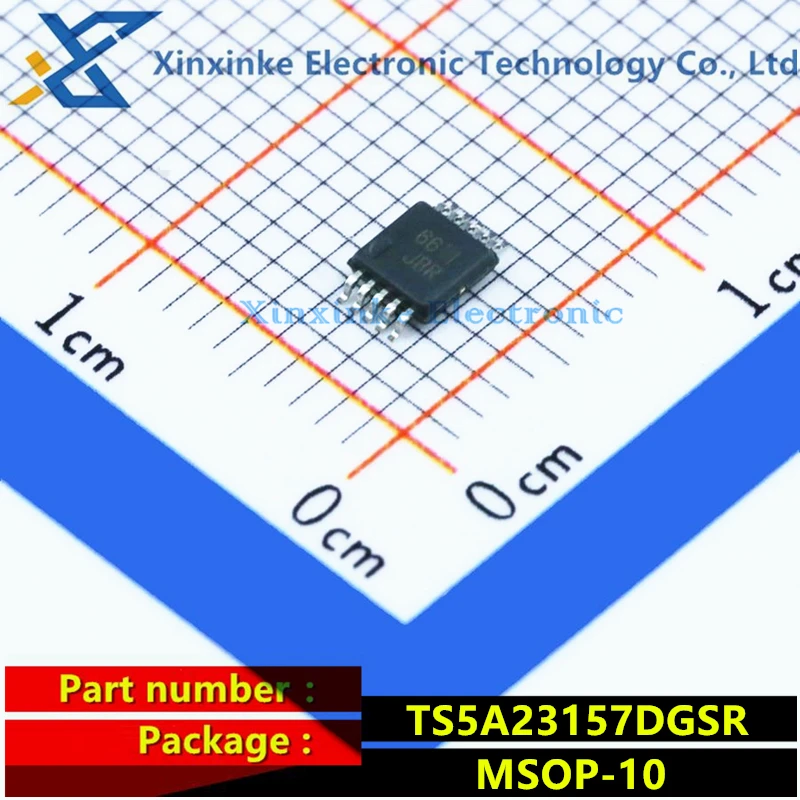 

TS5A23157DGSR Mark:JBR MSOP-10 Analog Switch ICs Dual 10-Ohm SPDT Analog Switch Chip Single Supply Brand New Original