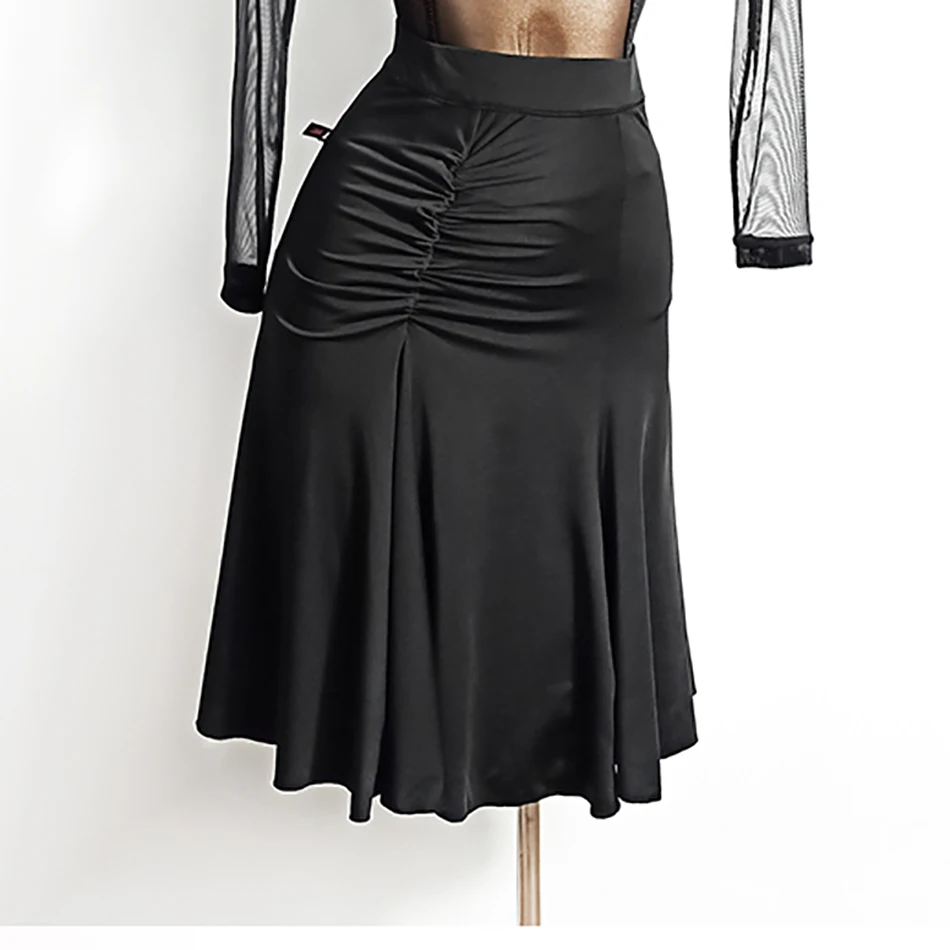 Dance Dress Dance Skirt Women Leopard and Black Two Side Wear Latin Ballroom Tango Chacha Belly Dancing