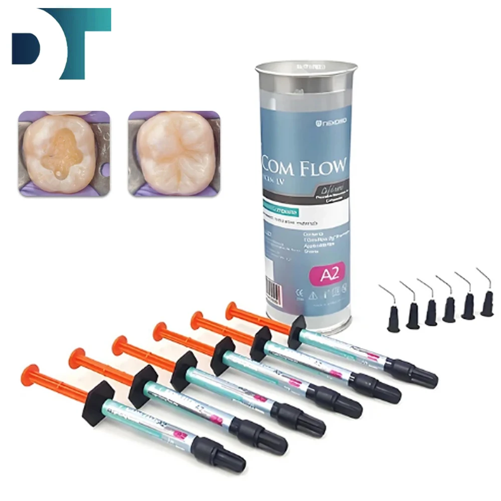 Résine fluide Composite dentaire coréenne, résine fluide A2A3 Nano hybride, réparation des dents, résine photopolymérisable, matériau de remplissage pour dentisterie