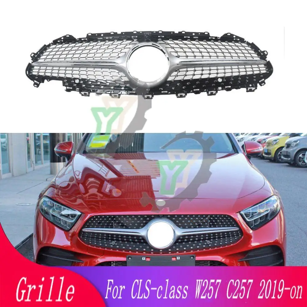 

Front Bumper Upper Grille Racing Grill For Mercedes Benz CLS Class C257 W257 CLS300 CLS350 CLS450 CLS53 CLS400 CLS500 2020-2023