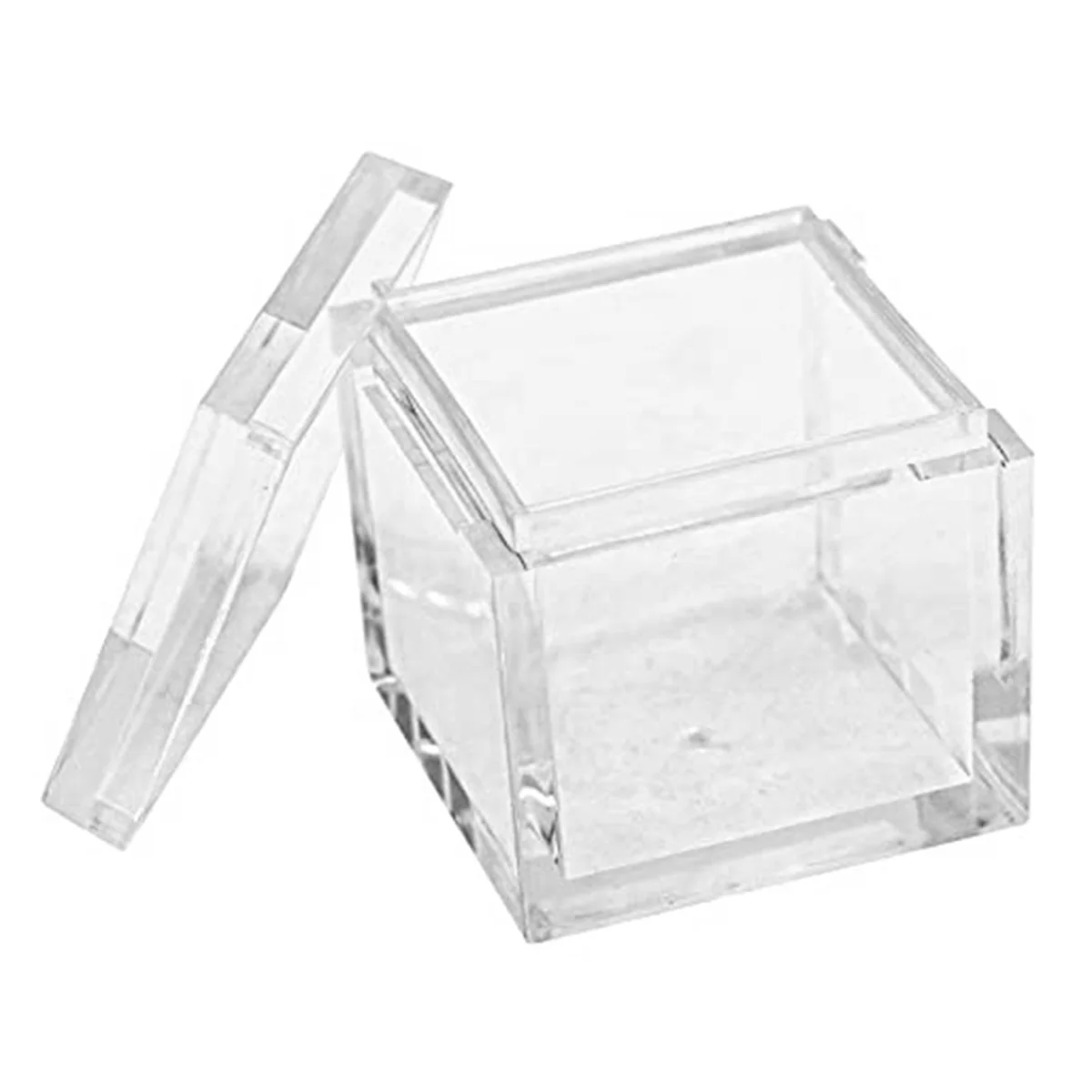 10Pcs Acrylic Box Trays for 0.39Inch 10mm Elements Cubes Clear Case Periodic Table Bracket for Elements Collections 4