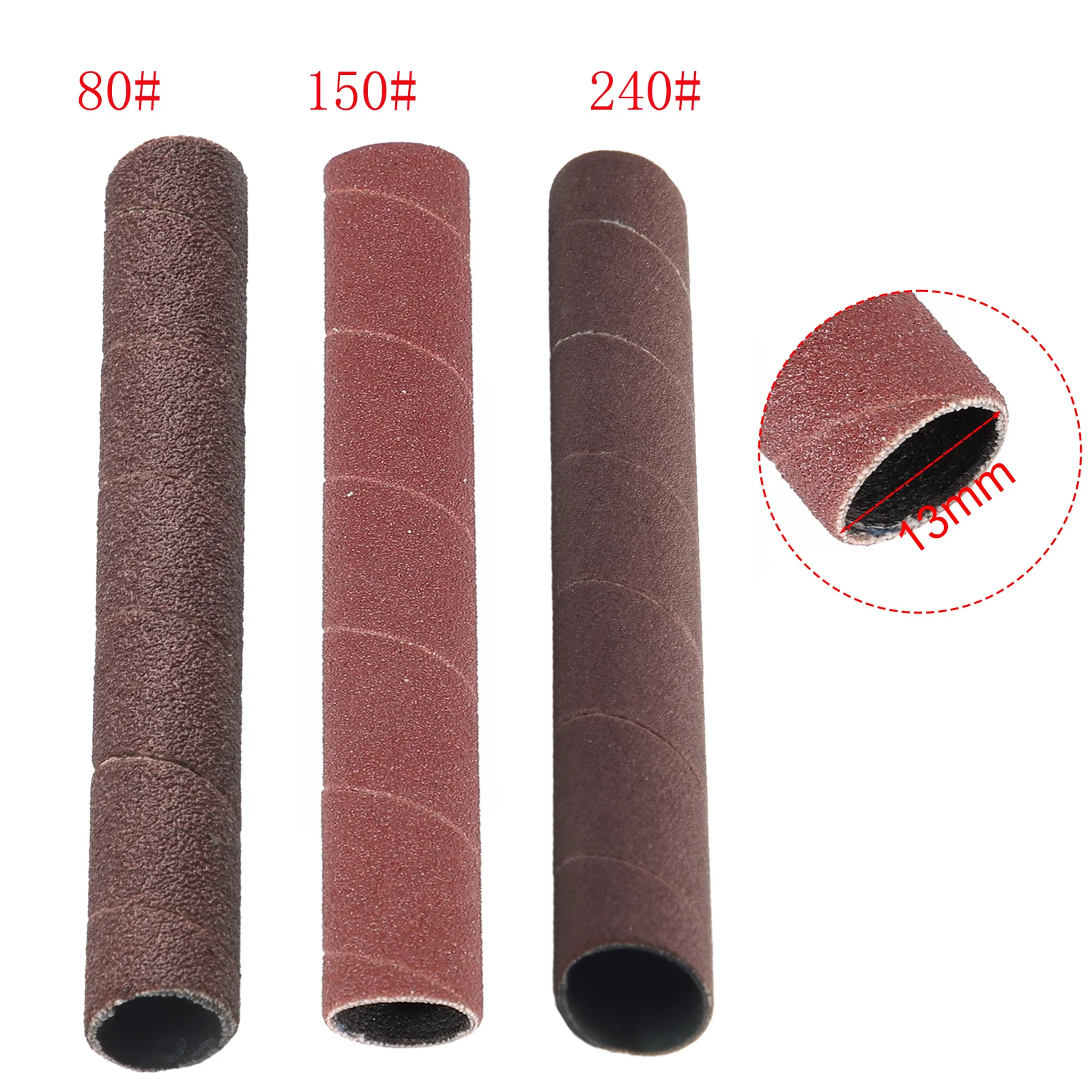 

1pc Sanding Drum Sleeves Sandpaper 4.5inch 80 150 240 Grit Vibrating Spindle For Sander Sleeve Polishing Tools Accessories