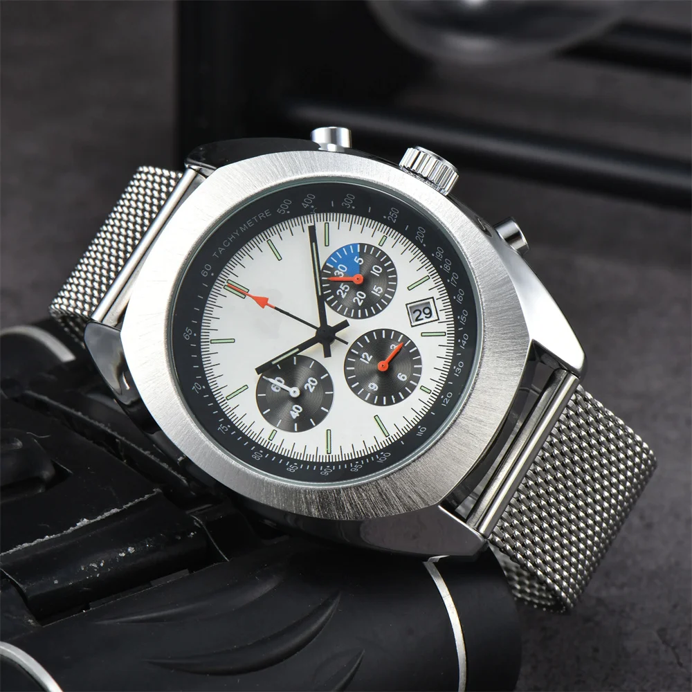Top Sale Quartz Luxury Watches for Men Full Function Custome Brand Multifunction Chronograph Automatic Date AAA Clocks Relógio