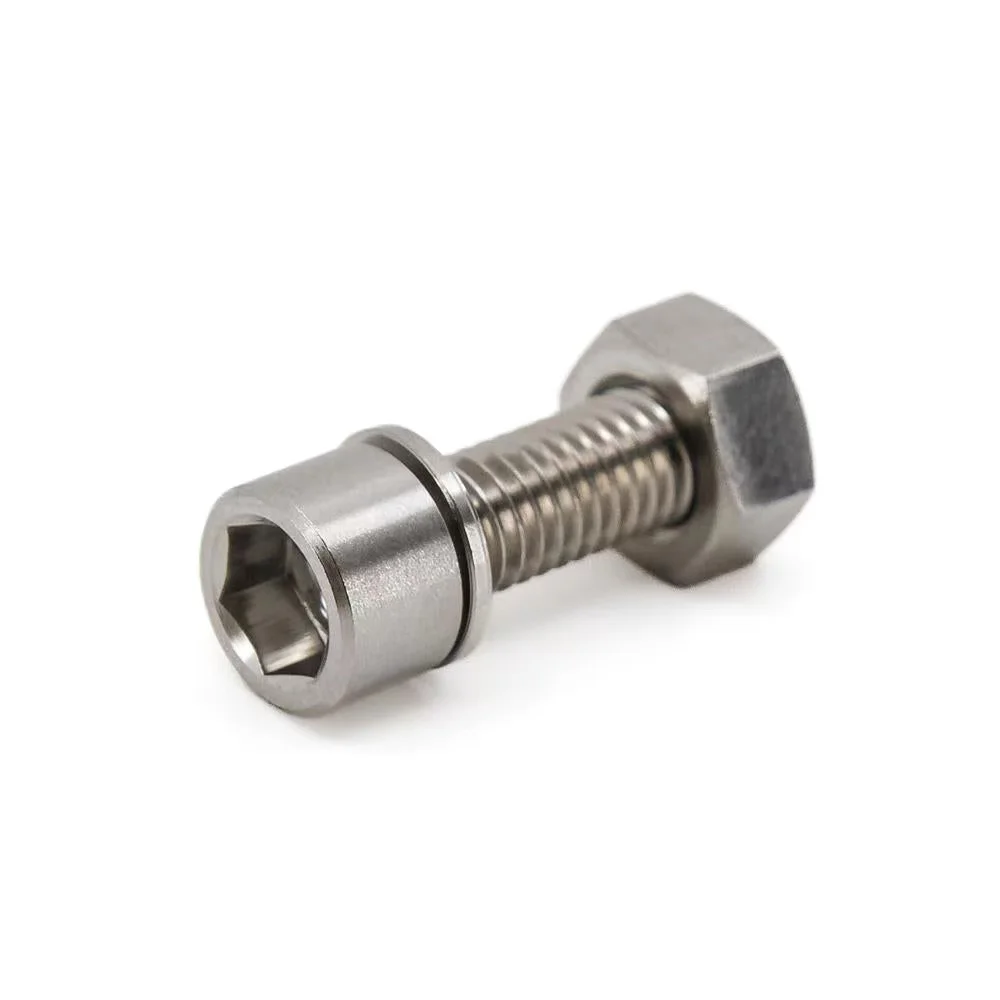 Ringleシートクランプ チタンシャフト パープル シートクランプ 31.8mm チタン レインボー チタンボルト付き